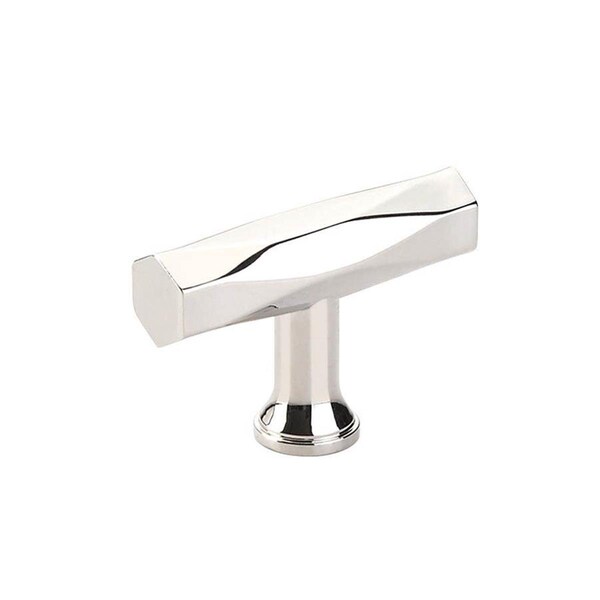 Patioplus 2 in. Tribeca Cabinet T-Knob, Polished Nickel - PA3240033