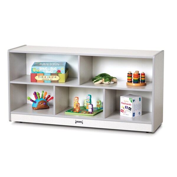 Jonti-Craft Rainbow Accents Toddler Single Mobile Storage Unit, Gray - 0324JCWW000