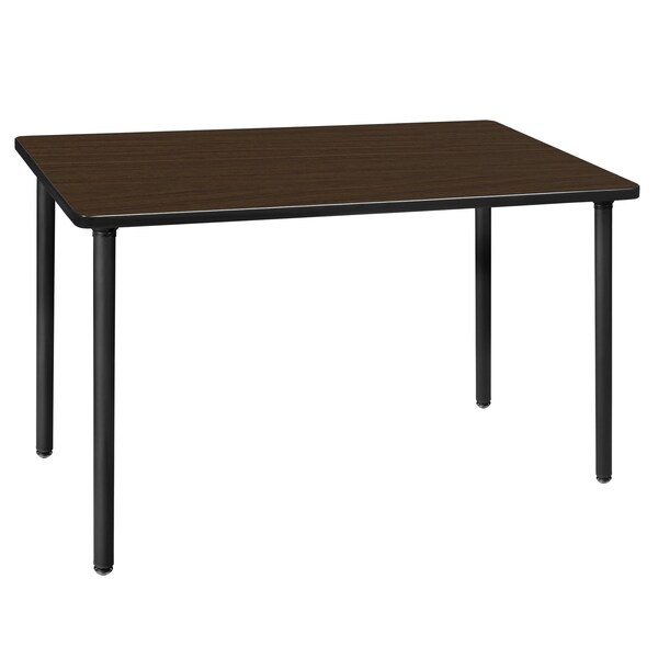 Regency Kee Folding Training Seminar Table, 48 in W, 24 in L, Neo Walnut - MTF4824NWBK
