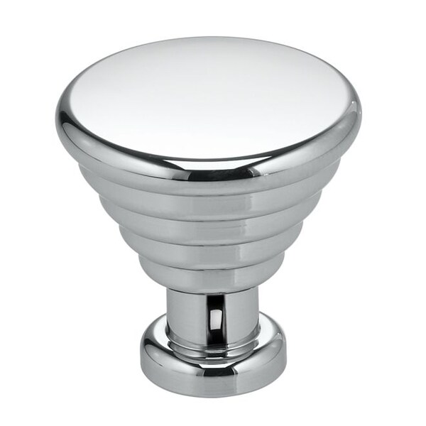 Omnia Stepped Cone Cabinet Knob Bright Chrome 1-3/16" - 9147/30.26