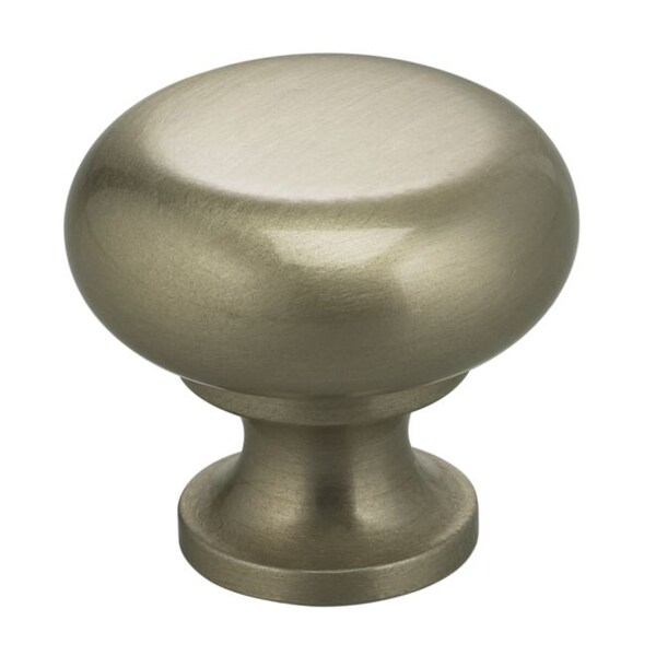 Omnia Round Cabinet Knob Satin Nickel 1-7/32" - 9100/31.15