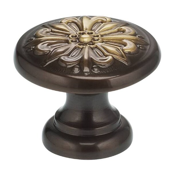 Omnia Ornate Cabinet Knob Shaded Bronze 1-3/16" - 7105/30.SB