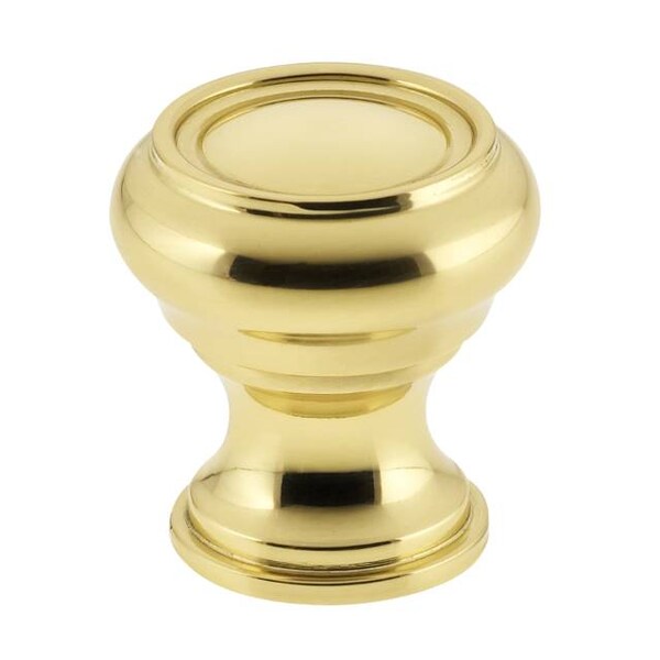 Omnia 1" Traditional Cabinet Knob Bright Brass - 9045/25.3
