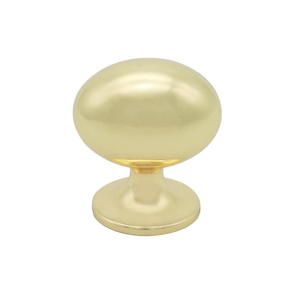 Utopia Alley 1.38 in. dia. Charlton Cabinet Knob, Polished Gold - HW387GD