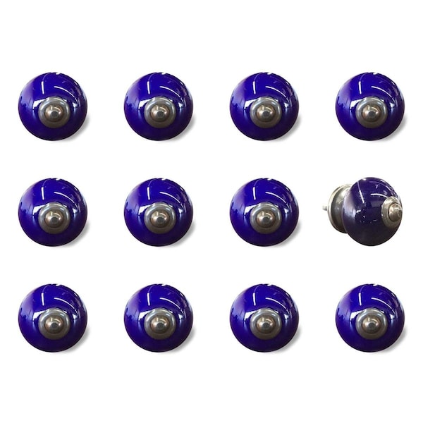 Homeroots K3542 Knob It - Navy, Copper - Pack of 12, 12PK - 321687