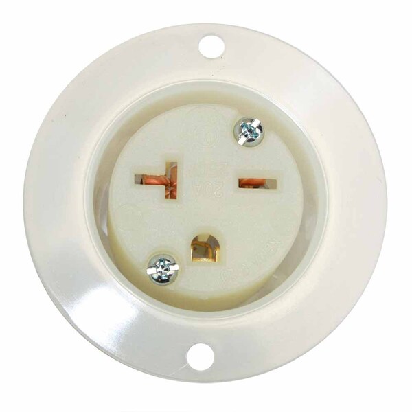 YGF050F - Brida de receptáculo estándar eléctrico superior de 2 polos 3 cables 20A 250V NEMA 6-20R