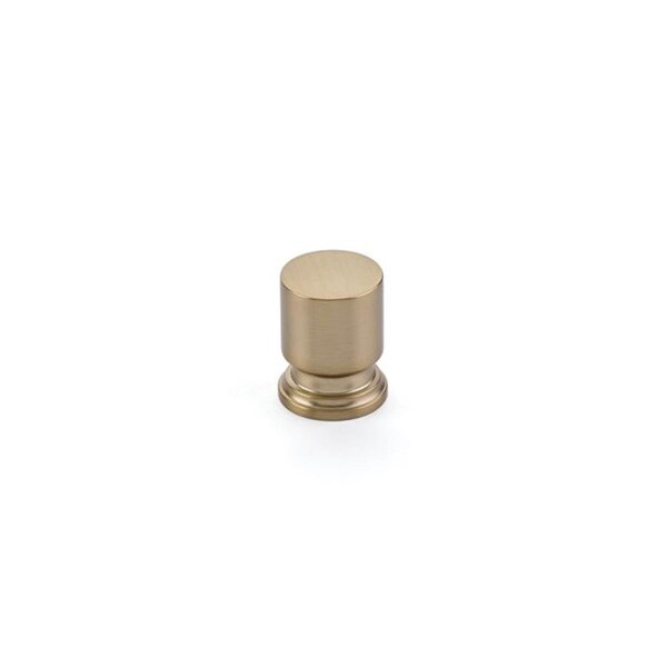 Patioplus 1 in. Prosser Cabinet Knob, Satin Brass - PA3236577