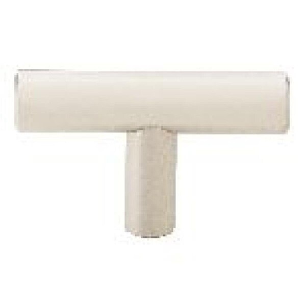 Patioplus 2 in. Brass Bar Cabinet Knob, Satin Nickel - PA2005085