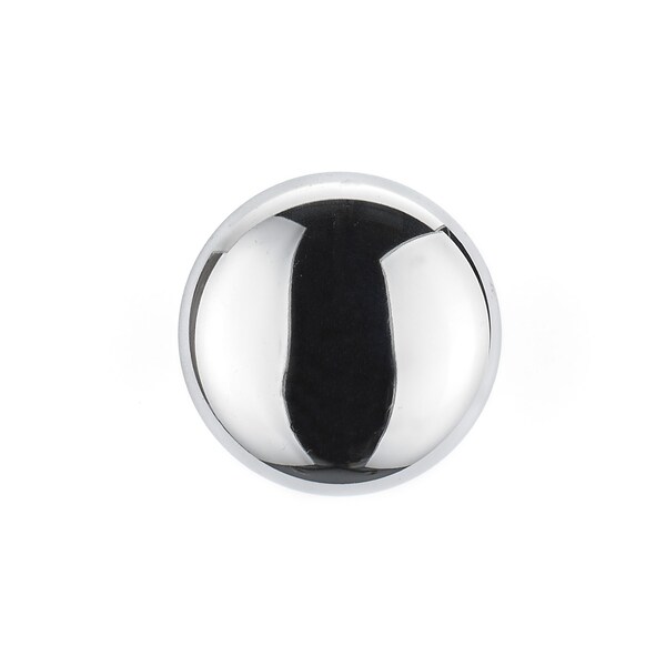 Richelieu 1 1/4 in (32 mm) Chrome Traditional Brass Cabinet Knob - BP3923140