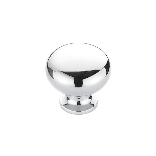 Richelieu 1 1/4 in (32 mm) Chrome Traditional Brass Cabinet Knob - BP3923140