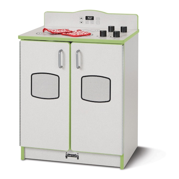 Jonti-Craft Rainbow Accents Culinary Creations Kitchen Stove, Key Lime Green - 2409JCWW130