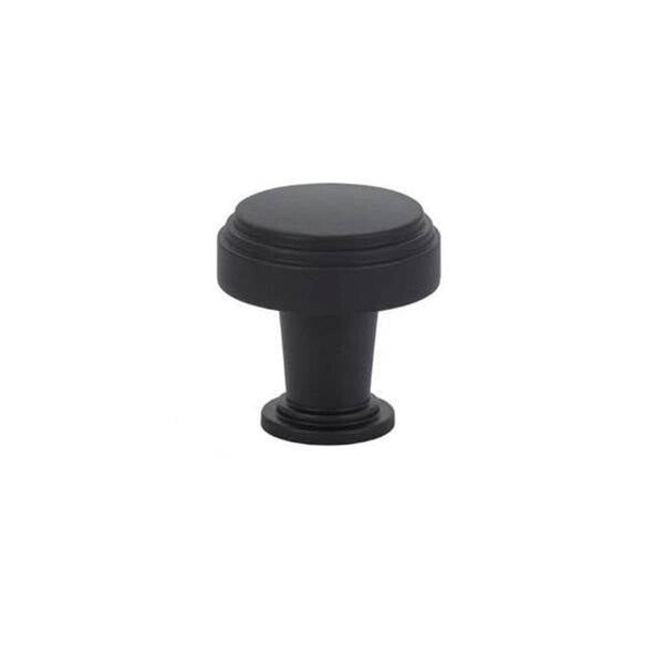 Patioplus 1.25 in. Newport Cabinet Knob, Flat Black - PA2005097
