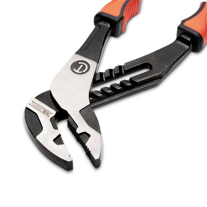 Crescent 12 pulgadas Z2 K9 Alicates de lengua y surco de mandíbula recta con mango de doble material - RTZ212CGR