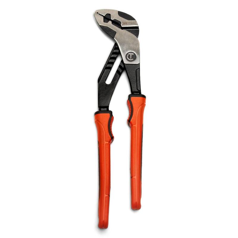 Crescent 12 pulgadas Z2 K9 Alicates de lengua y surco de mandíbula recta con mango de doble material - RTZ212CGR