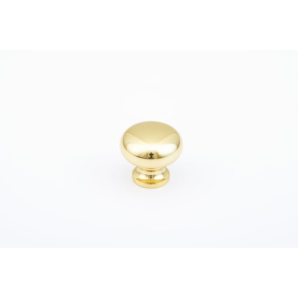 Schaub 1-1/4in Country Traditional Cabinet Knob Bright Brass Finish - 706-03