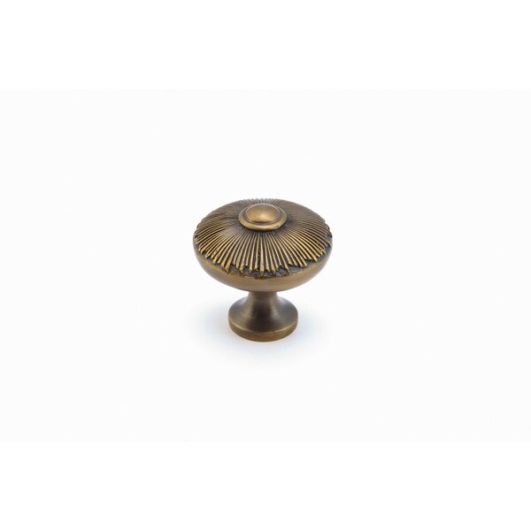 Schaub 1-1/2in Sunburst Cabinet Knob Estate Dover Finish - 974-ED