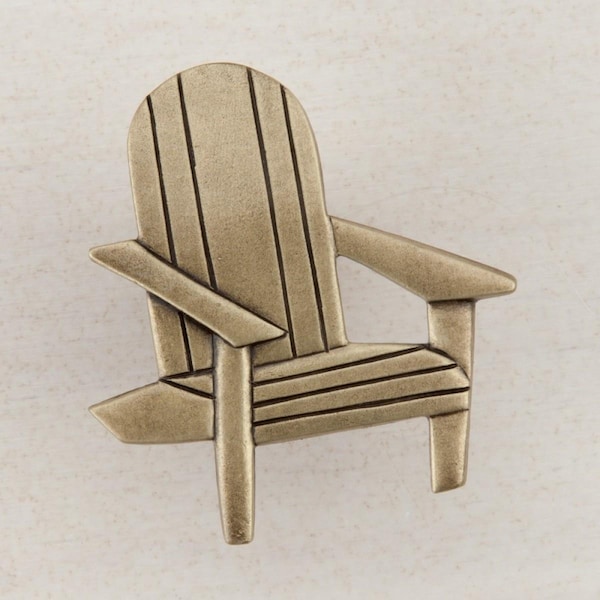 Acorn Mfg Artisan Collection Beach Chair Knob, Antique Brass - DPJAP
