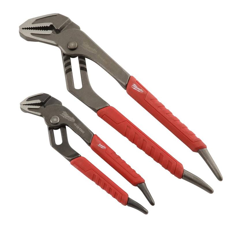 Juego de 4 piezas de pinzas rectas y en V de 6 in./8 in./10 in. de Milwaukee - 48-22-6330-48-22-6208-48-22-6210