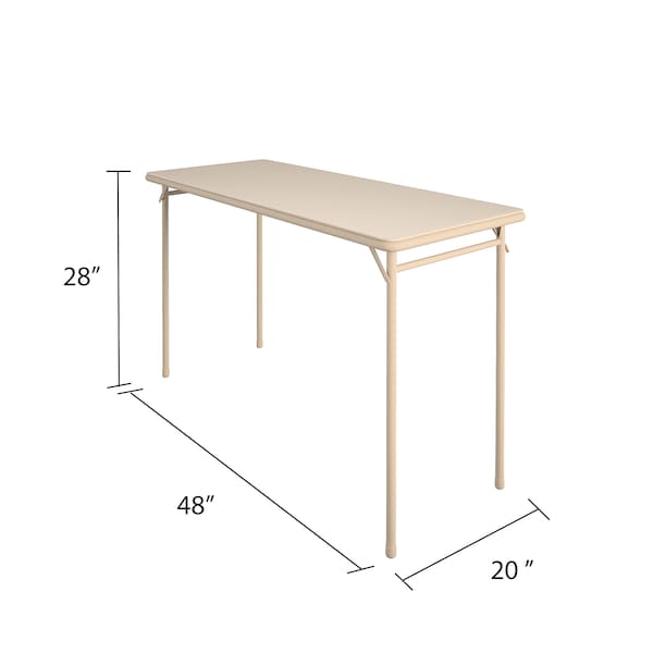 Bridgeport Folding Table, 20" x 48", Vinyl Top, Antique Color - C341BP14ANT1E