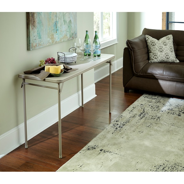 Bridgeport Folding Table, 20" x 48", Vinyl Top, Antique Color - C341BP14ANT1E