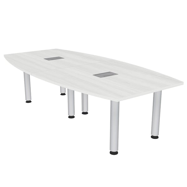 Skutchi Designs 45 in W, 96 in L, 29 in H, Engineered Wood Top, White - H-BOT-4693-PT-WC-EL