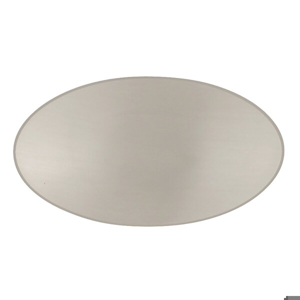 Hickory Hardware Luna Collection Knob Oval 1-5/8 Inch x 15/16 Inch Satin Nickel Finish - P3446-SN