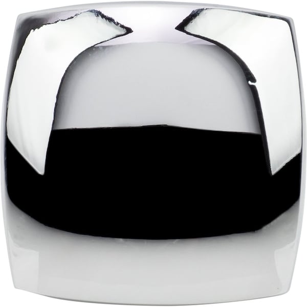 Designperfect 1-3/16 Overall Length Square Cabinet Knob, Polished Chrome - DPA-S83KPC