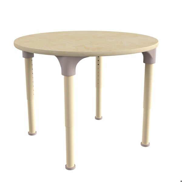 Flash Furniture 33 in W, 33 in L, 23 in H, Beechwood, Birch Plywood, Steel, Beech - MK-ME088021-GG