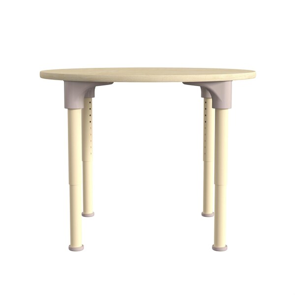 Flash Furniture 33 in W, 33 in L, 23 in H, Beechwood, Birch Plywood, Steel, Beech - MK-ME088021-GG