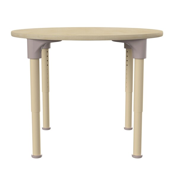 Flash Furniture 33 in W, 33 in L, 23 in H, Beechwood, Birch Plywood, Steel, Beech - MK-ME088021-GG