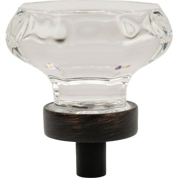 Designperfect 1-5/16 Diameter Round Cabinet Knob, Brushed Oil Rubbed Bronze, 10PK - DPA10G23KORB