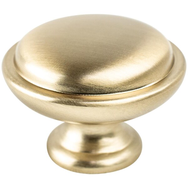 Berenson 1.125 in. Traditional Advantage One Rimmed Knob, Champagne - BE9347 10CZ