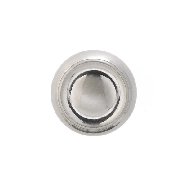 Richelieu 1 3/16 in (30 mm) Brushed Nickel Traditional Metal Cabinet Knob - BP5120530195