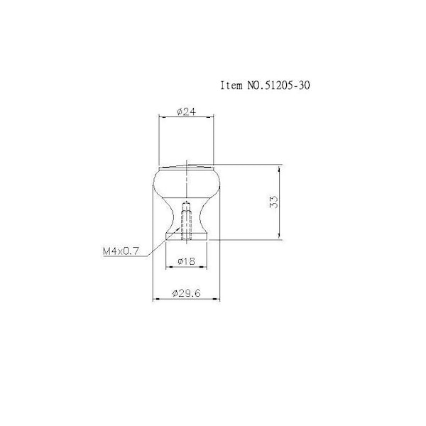 Richelieu 1 3/16 in (30 mm) Brushed Nickel Traditional Metal Cabinet Knob - BP5120530195
