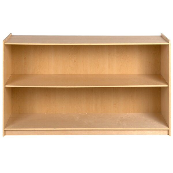 Flash Furniture Wooden 2 Section School Classroom Storage Cabinet - MK-STRG007-GG