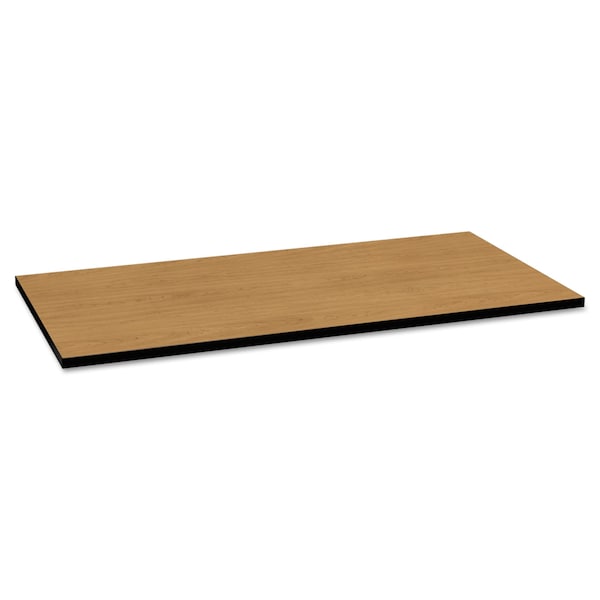 Hon Rectangle Table Top, 60" W, 30" L, 1.13" H, Harvest/Black Top, High-Pressure Laminate - HMT3060G.N.C.P