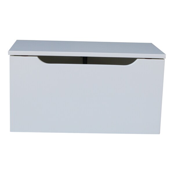 International Concepts Rectangle Storage Box, 22 in W, 12 in L, 12 in H, Wood, White - TC08-922
