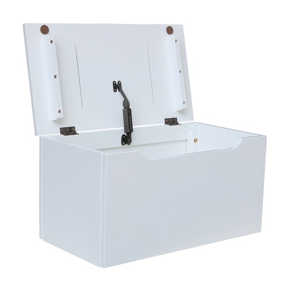 International Concepts Rectangle Storage Box, 22 in W, 12 in L, 12 in H, Wood, White - TC08-922