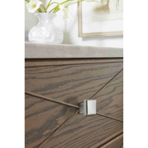 Amerock Blackrock 1-1/2 inch 38mm Length Polished Nickel Cabinet Knob - 2000604