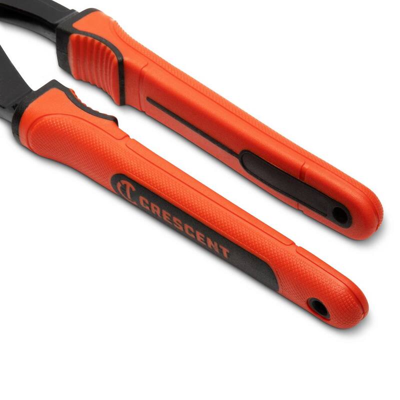 Crescent 10 pulgadas Z2 K9 Alicates de boca recta para ranuras y lengüetas con mango de material dual - RTZ210CGR