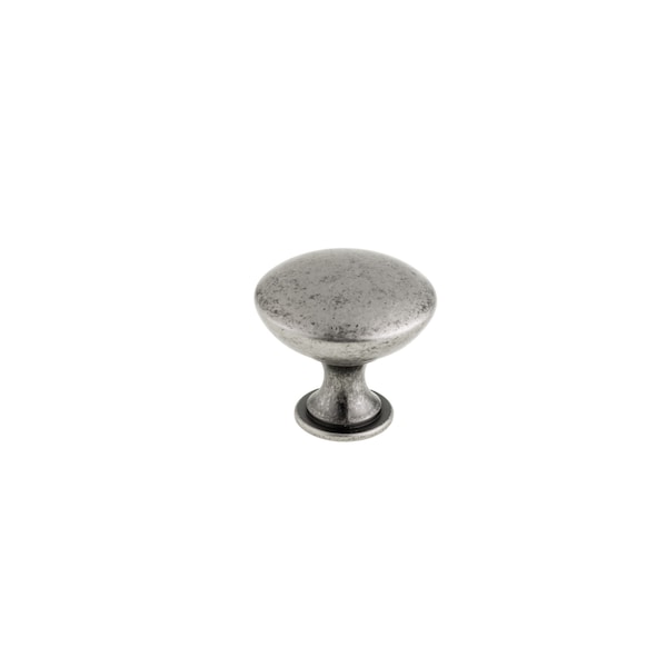 Richelieu 1 9/16 in (40 mm) Pewter Contemporary Cabinet Knob - BP904140142