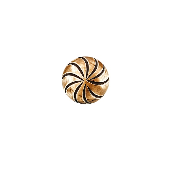 Richelieu 1 3/8 in (35 mm) Almond, Chocolate Eclectic Cabinet Knob - BP6626334060