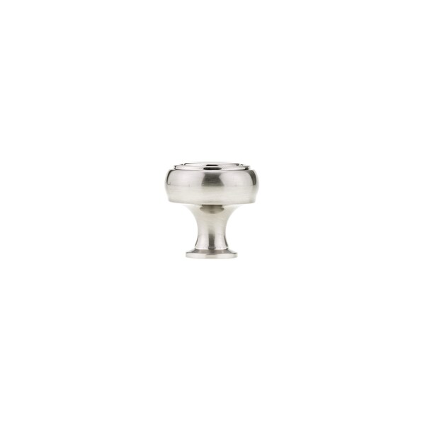 Richelieu 1 5/16 in (33 mm) Brushed Nickel Contemporary Cabinet Knob - BP872233195