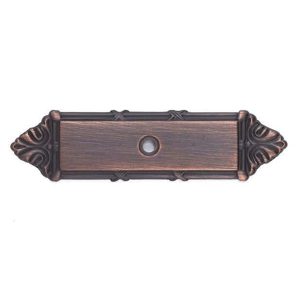 Richelieu 4 3/16 in (106 mm) x 1 3/32 in (27.5 mm) Brushed Oil-Rubbed Bronze Traditional Backplate for Knob - BP82908BORB