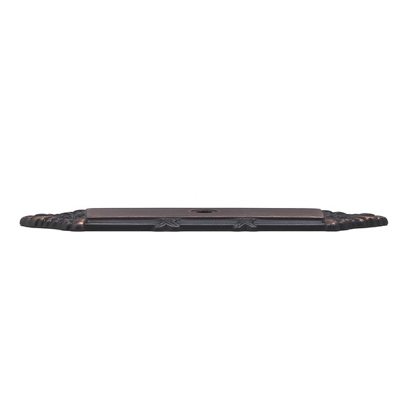 Richelieu 4 3/16 in (106 mm) x 1 3/32 in (27.5 mm) Brushed Oil-Rubbed Bronze Traditional Backplate for Knob - BP82908BORB