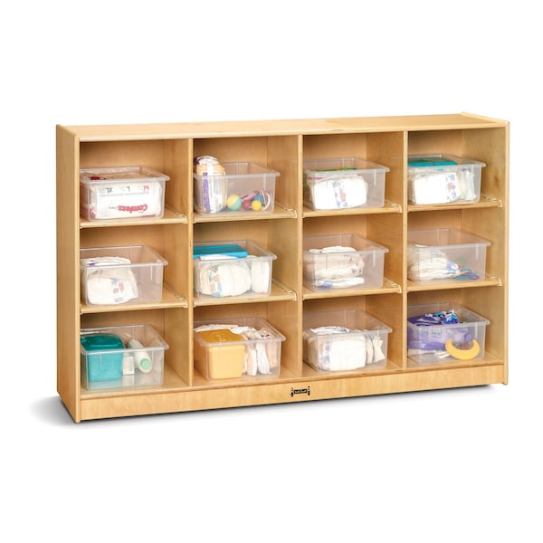 Jonti-Craft 12 Tub Large Mobile Unit, with Clear Tubs - 03050JC