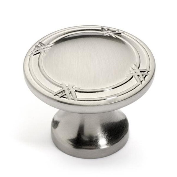 Dynasty Hardware Dynasty Hardware K-4001-SN Super Saver Ribbon & Reed Cabinet Knob; Satin Nickel - K-4001-SN