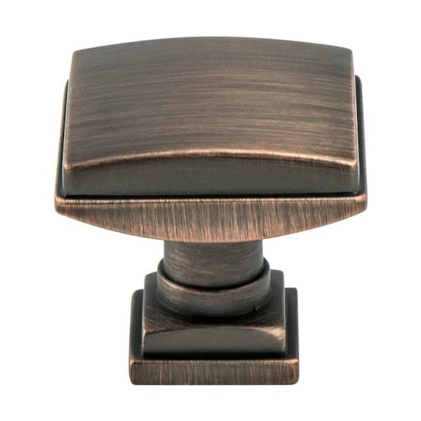Berenson Berenson 1273-10VB-P 1.25 in. dia. Tailored Traditional Knob with Verona Bronze - 1273-10VB-P