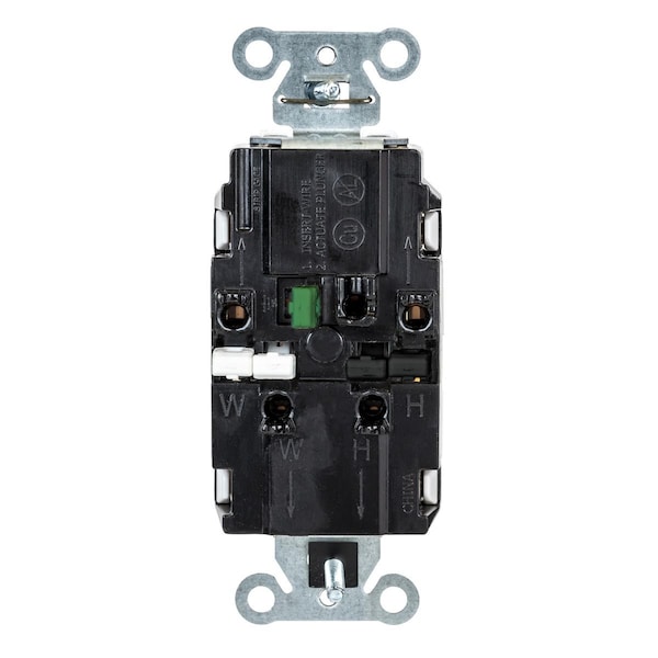 Receptáculo Hubbell, 1/2 hp, 125V AC, NEMA 5-15R - DR15STWTR