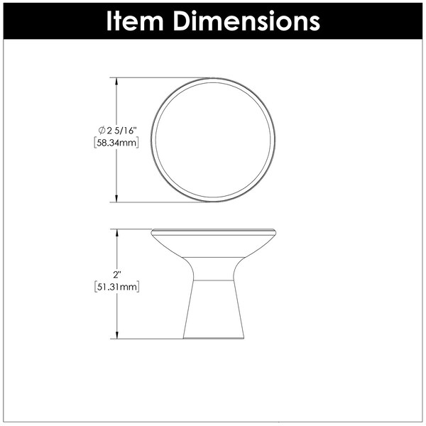 Hickory Hardware Maven Collection Hook Knob 2-5/16 Inch Diameter Chrome Finish - H078782CH